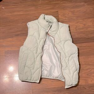puffer vest.